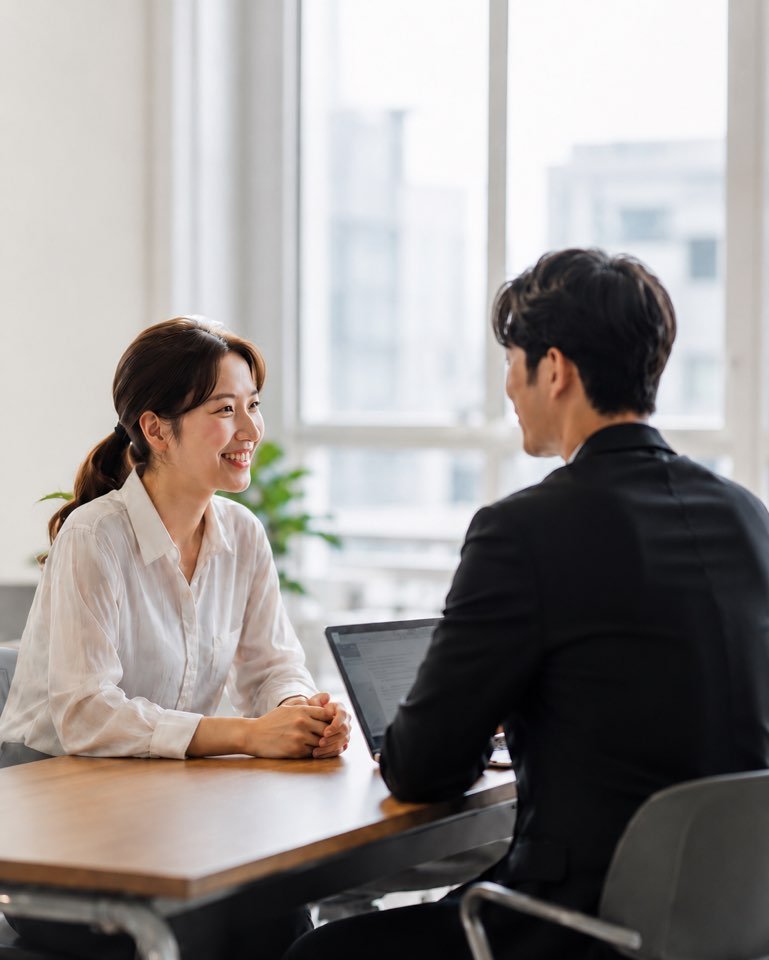 기업 담당자와 조직 맞춤형 웰니스 프로그램을 상담하는 모습
